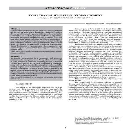 Intracranial Hypertension Management