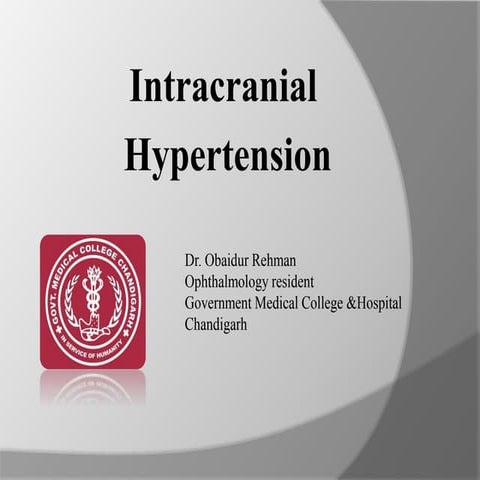 Intracranial hypertension 