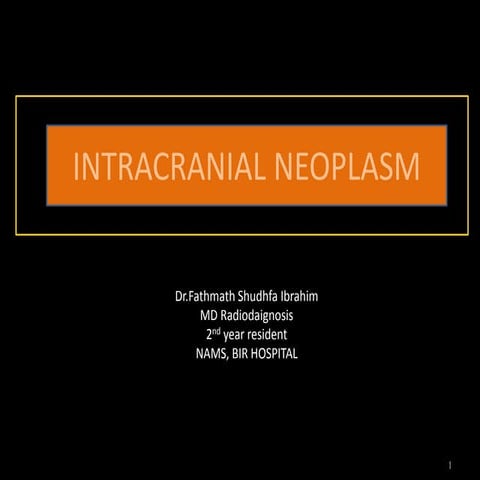 Intracranial neoplasm