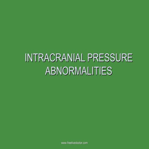 Intracranial pressure abnormalities 05