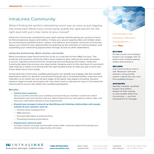 Intra Links Community