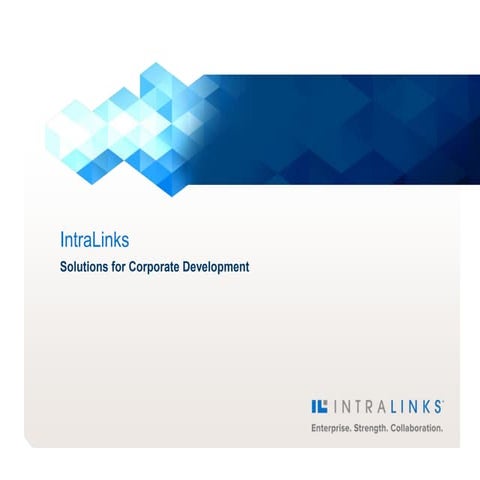 IntraLinks for Corporate Development