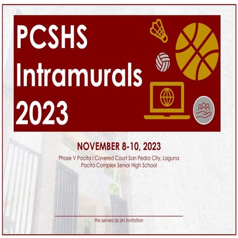 Intramurals 2023 power point presentation