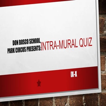 Mindsport 2018 | School Quiz at Don Bosco School, Park Circus