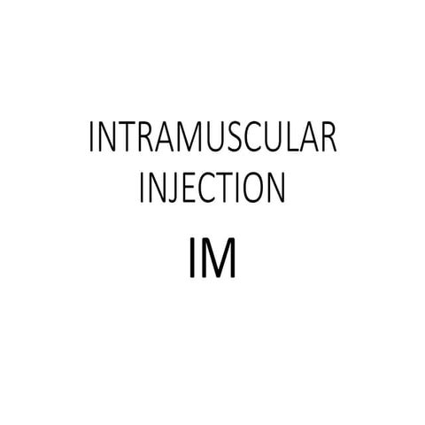 Parenteral Routes of Drug Administration: IM, IV, ID, and SC Injections ...