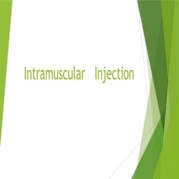 intramuscular injection type of injection