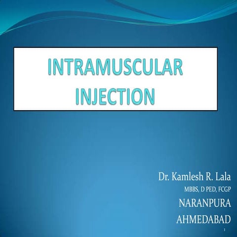 Intramuscular injection ppp