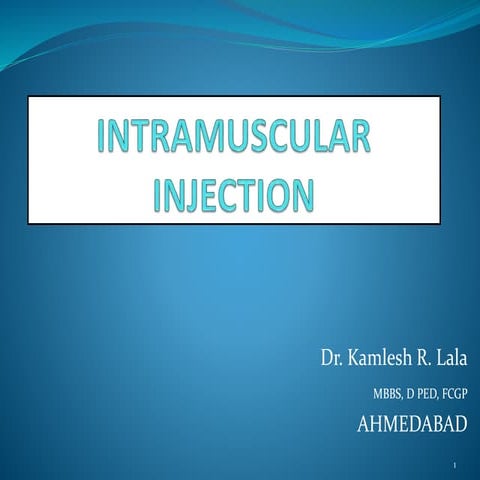 Intramuscular injection ppp