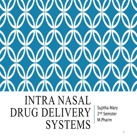 INTRA NASEL ROUTE OF DRUG DELIVERY