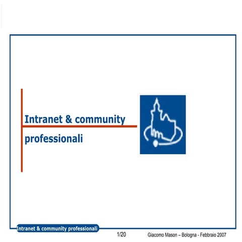 Intranet e community professionali