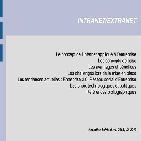 Intranet/extranet | PPT