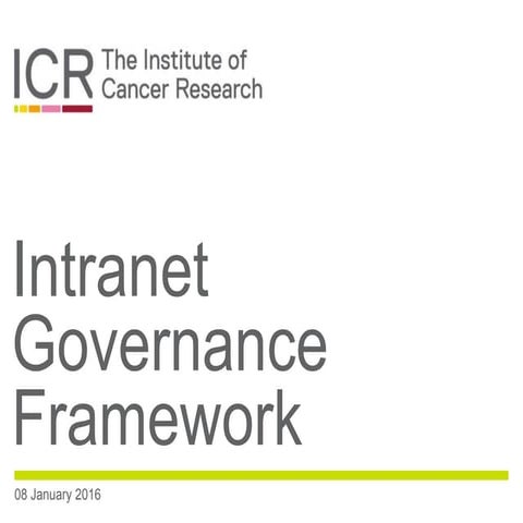 Intranet governance and information management