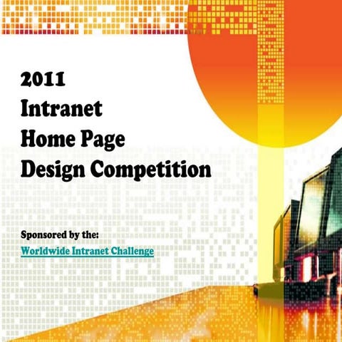Intranet homepage competition