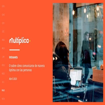 Open Session Multiplica -  Intranets o sobre cómo comunicarse de manera óptim...