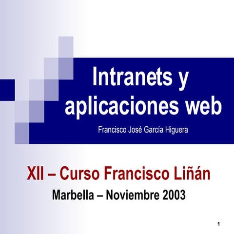 Intranets y aplicaciones web