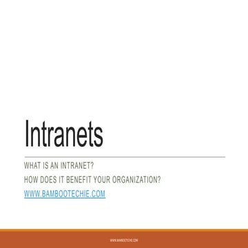 Intranets 05282013