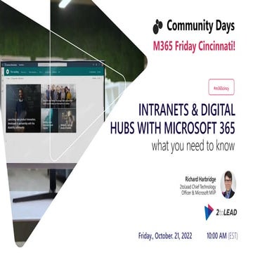 Intranets & Digital Hubs What You Need To Know M365Cincy