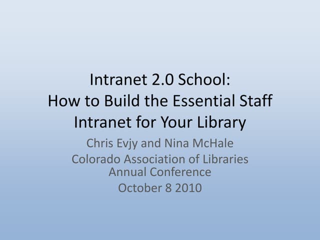 Intranets school