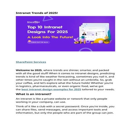 Top Digital Workplace & Intranet Trends 2025