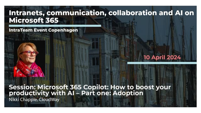 Microsoft 365 Copilot: How to boost your productivity with AI. Part one: Adop...