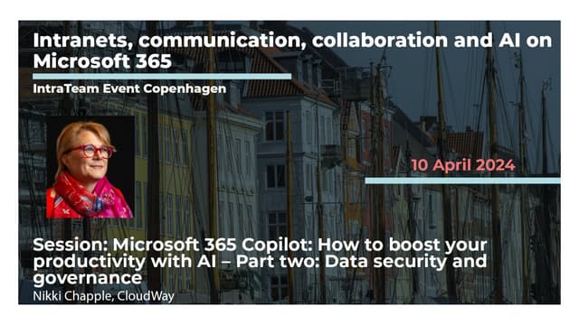Microsoft 365 Copilot: How to boost your productivity with AI. Part two: Data...