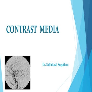 Contrast media in radiology | PPTX