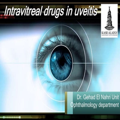 Intravitreal drugs in uveitis