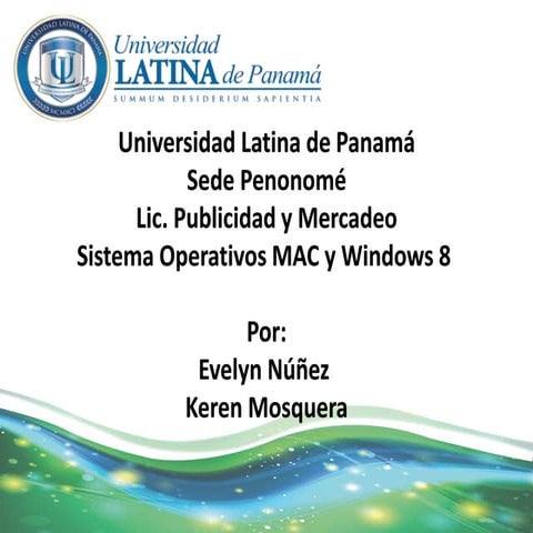 SISTEMA OPERATIVO DE MAC Y WINDOWS