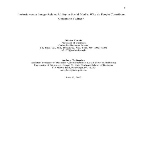 A research paper on Twitter_Intrinsic versus image related utility in social ...