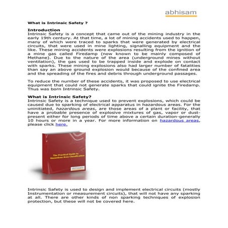 Intrinsic safety | PDF