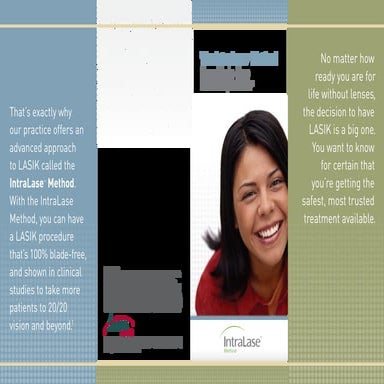 IntraLase Bladeless LASIK Brochure