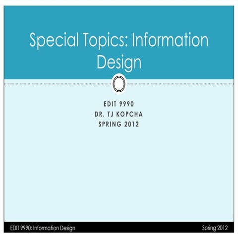 EDIT 9990 Course Introduction & Overview