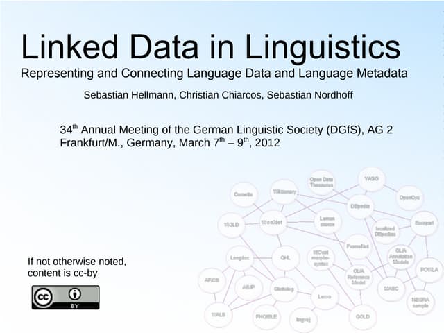 Introduction to LDL 2012
