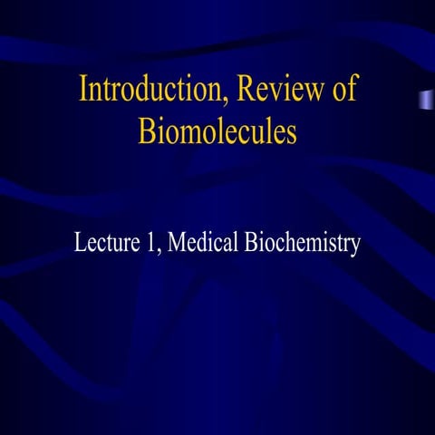 BIOCHEM INTRODUCTION