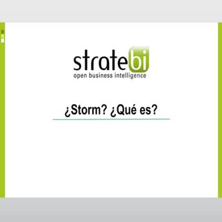 Apache Storm: Introduccion
