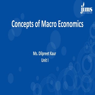 Concepts of Macro Economics