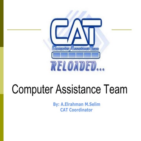 CAT Reloaded 1st presentation