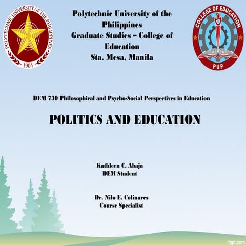 Politics and Education