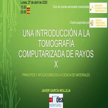 Una introducción a la Tomografía Computarizada de Rayos X