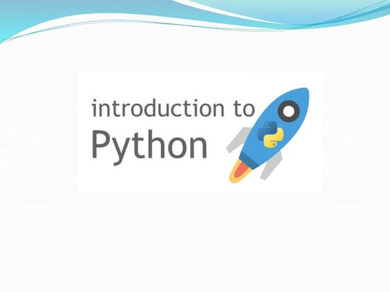 Introduction to python for Beginners | PPTX