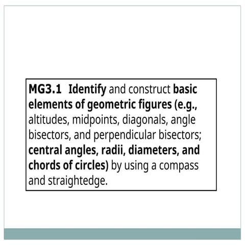 powerpoint presentation for  introduction of the circle