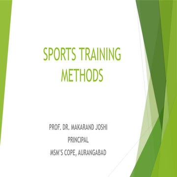 Intro.Sports Training Methods. - All Motor qualities | PPTX