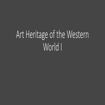 Introduction to western art history lecture