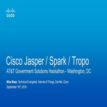Cisco Lightning Talk