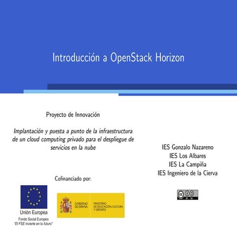 Introducción a OpenStak Horizon