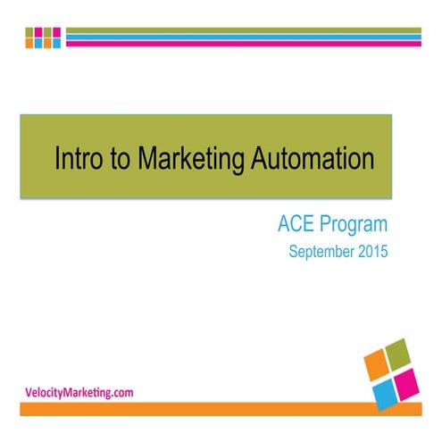 Intro Marketing Automation