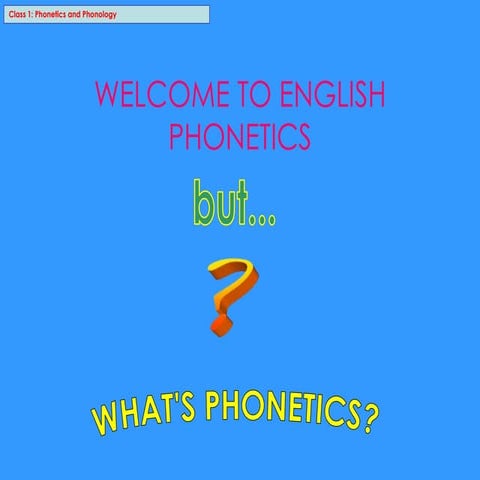 Intro phonetics