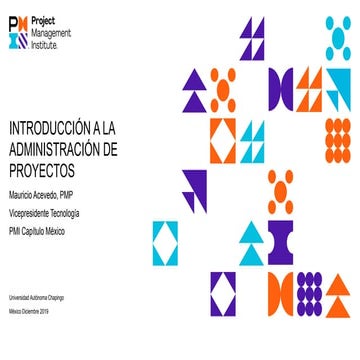 Introducción al PMI Capítulo México | PPTX