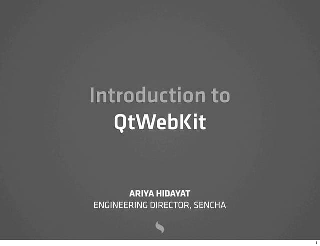 Introduction to QtWebKit