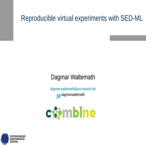 Short introduction to SED-ML